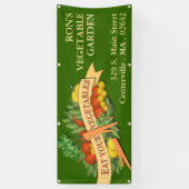 Eet uw groenten boeren markt banner (Verticaal)