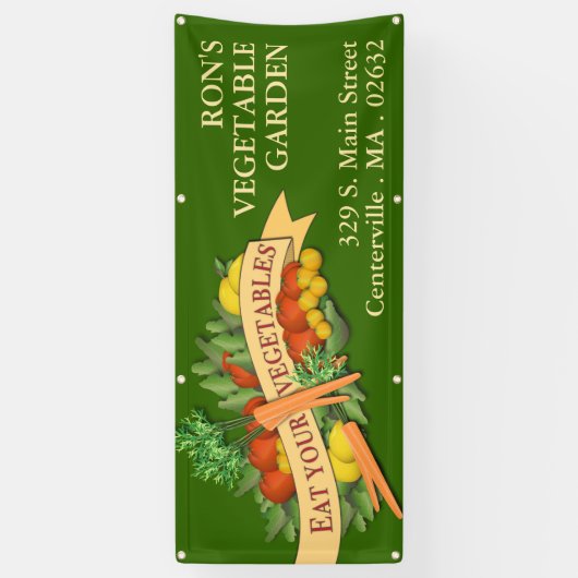 Eet uw groenten boeren markt banner (Verticaal)