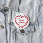 EET UW HEART UIT douaneknoppen Ronde Button 7,6 Cm (In situ)