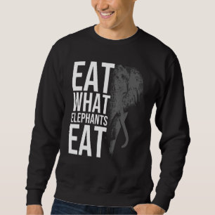 Eet wat elephans eten voor vegetarische Mannen Vro Trui