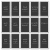 Eetbaar Pot Pantry Label Set 1.2x2.2 Inch (Voorkant)