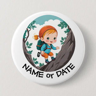 Eetbare kikkerronde ronde button 7,6 cm