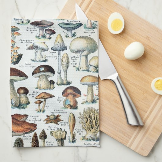  Eetbare paddenstoel Theedoek (Quarter Fold)