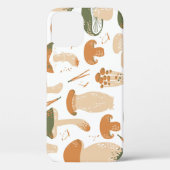 Eetbare paddenstoelen Linocut Patroon Case-Mate iPhone Case (Achterkant)