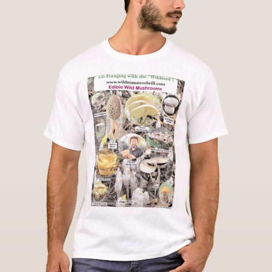 Eetbare wilde paddenstoelen t-shirt (Voorkant)