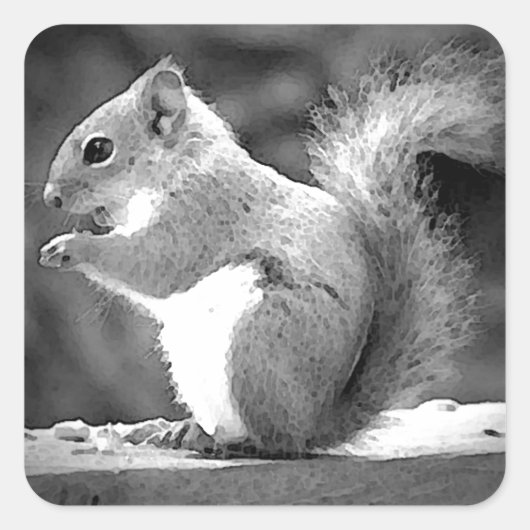 Eetdun Vierkante Sticker (Voorkant)