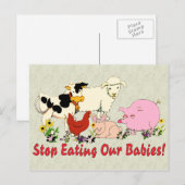 Eetende baby's briefkaart (Voorkant / Achterkant)