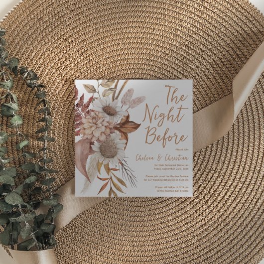 Eetfuif voor de bruiloft kaart