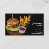 Eetgelegenheid Burger Restaurant Visitekaartje (Achterkant)