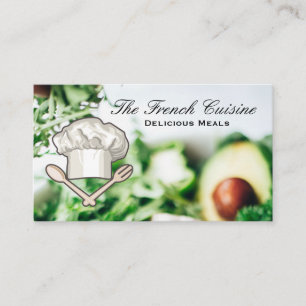 Eetgelegenheid Salade Chef Hoed Logo Visitekaartje