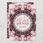 Eetherisch roze geometrisch Mandala Boho Vrijgezel Kaart (Voorkant / Achterkant)