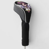 Eetherische Angelic Chibi - engel, halo, bloemen Golfheadcover (Schuin)