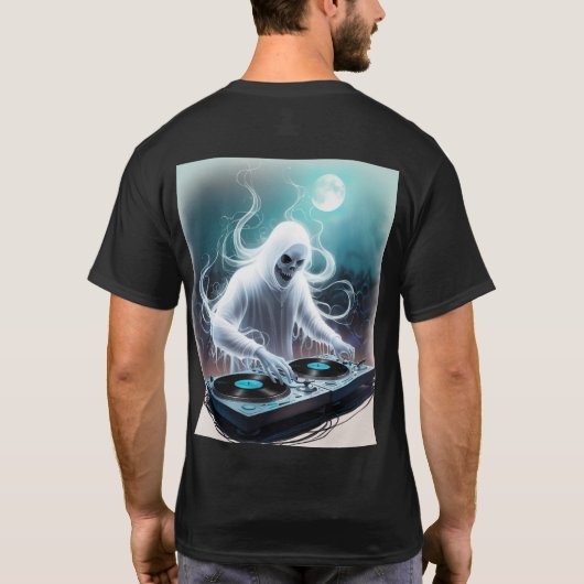 Eetherische beats: de Phantom DJ T-shirt (Achterkant)