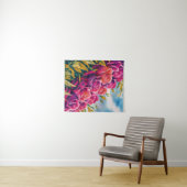 Eetherische bloei: Abstracte Waterverf Roos Symfon Wandkleed (In Situ (horizontaal))