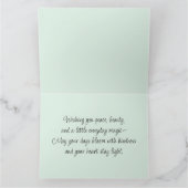 Eetherische bloemenfee in Waterverf Dreamscape Kaart (Binnen)