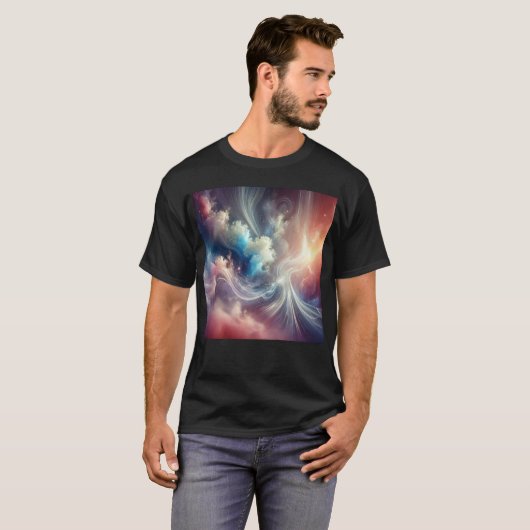 Eetherische Dreamscape - Abstracte kunst T-shirt (Voorkant volledig)