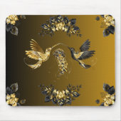 Eetherische eenheid - zwarte en gouden grafische k muismat (Voorkant)