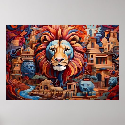 Eetherische essentie: Afrikaanse dromen motiveren Poster (Voorkant)