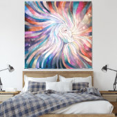 Eetherische essentie - mozaïekkunst canvas afdruk (Insitu (Slaapkamer))