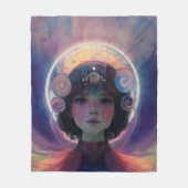 Eetherische fantasie Hemelse Kind Droomwachter Fleece Deken (Voorkant)