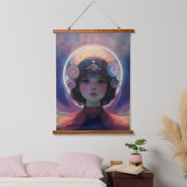 Eetherische fantasie Hemelse Kind Droomwachter Hangend Wandkleed
