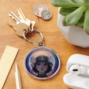 Eetherische fantasie Hemelse Kind Droomwachter Sleutelhanger