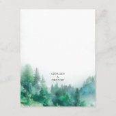 Eetherische groene en witte transculente bergen informatiekaartje (Achterkant)