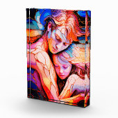 Eetherische Guardian Embrace - Fantasy Glas in loo Fotoblokken (Rechts)