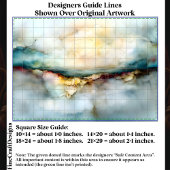 Eetherische horizon Abstract landschap EF6L Decoup Tissuepapier