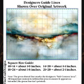 Eetherische horizon Abstract landschap EF6R Decoup Tissuepapier