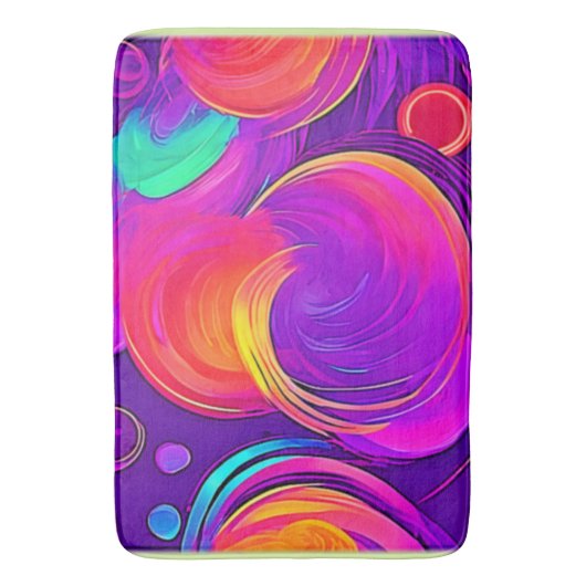 Eetherische neon: Abstracte dromen Badmat (Voorkant Verticaal)