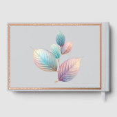 Eetherische schoonheid zachte toon grillige pastel gastenboek (Achterkant)