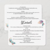 Eetherische schoonheid zachte toon grillige pastel informatiekaartje (Voorkant / Achterkant)