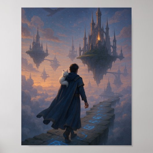 Eetherische Sky City Poster (Voorkant)
