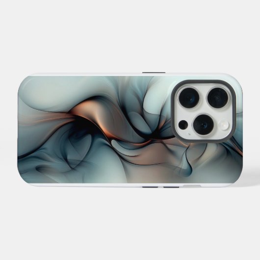 Eetherische stroom – Abstracte elegantie iPhone 15 iPhone Hoesje (Achterkant horizontaal)