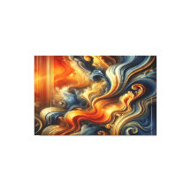 Eetherische wervelsymfonie - Fluid Art Masterpiece