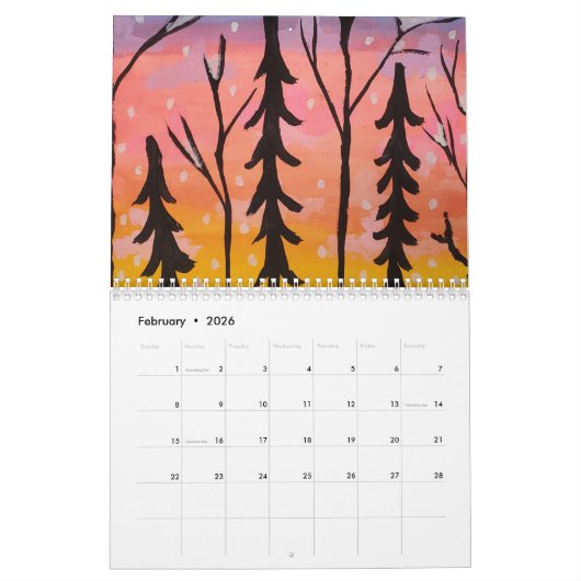 Eetherische wonderen 2026 Kalender (Feb 2026)