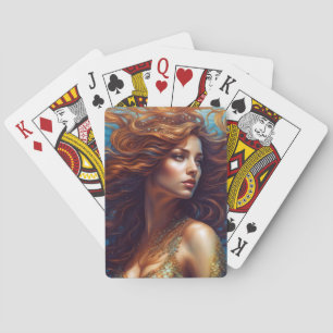 Eetherische zeemeermin Art Print Fantasy Onderwate Pokerkaarten