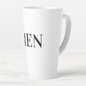 Eetkeuken Mannen Tekst Mokken Kopjes Latte Mok (Rechterhoek)