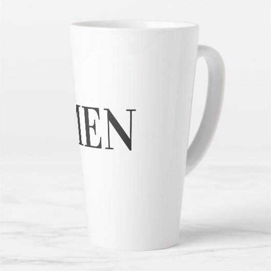 Eetkeuken Mannen Tekst Mokken Kopjes Latte Mok (Rechterhoek)