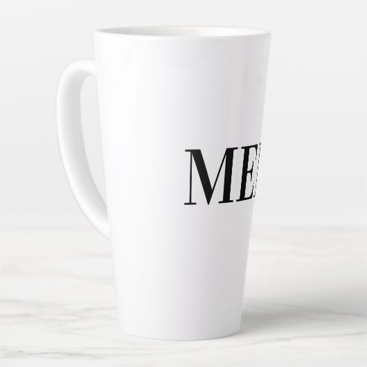 Eetkeuken Mannen Tekst Mokken Kopjes Latte Mok (Linkerhoek)