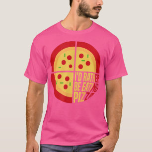Eetpizza Meester Italiaans eten Chef T-shirt