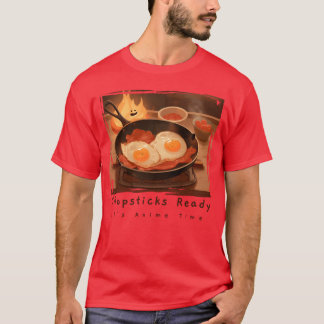 Eetstokjes Klaar Zijn Animeime Anime FoodShir jong T-shirt