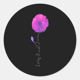 Eetstoornis Anorexia Boulimie Bewustzijn Herstelle Ronde Sticker