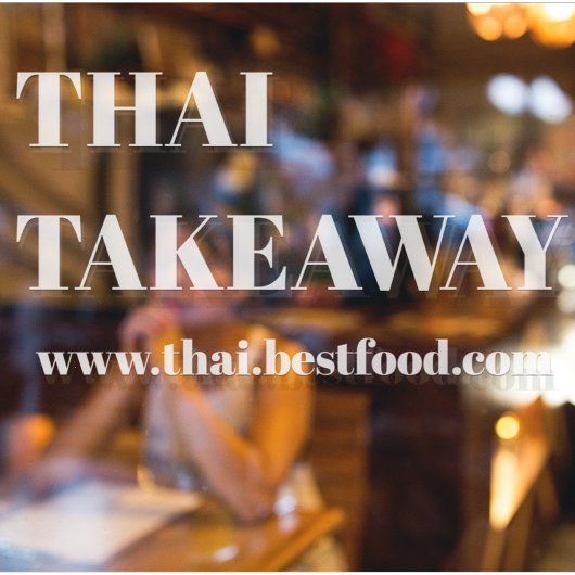 Eetwaar Afhaalraam Vinyl Transparant Raamsticker