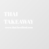 Eetwaar Afhaalraam Vinyl Transparant Raamsticker (Vel)