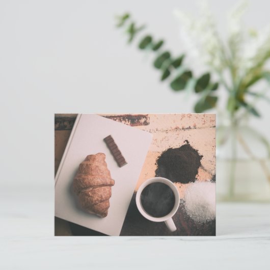 Eetwaren op een lijst briefkaart (Staand voorkant)