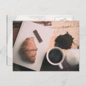 Eetwaren op een lijst briefkaart (Voorkant / Achterkant)