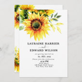 Eeucalyptus vert vert jardin fleuri invitation (Devant / Derrière)