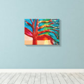Eeuwboom Canvas Afdruk (Insitu (Houten vloer))
